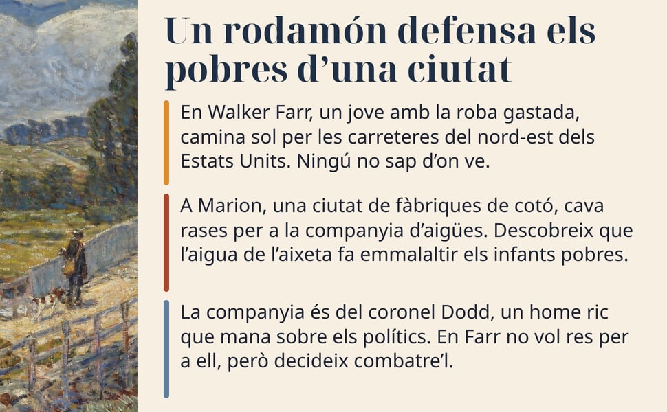 Un rodamón defensa els pobres d’una ciutat. En Walker Farr, un jove amb la roba gastada, camina sol per les carreteres del nord-est dels Estats Units. Ningú no sap d’on ve.