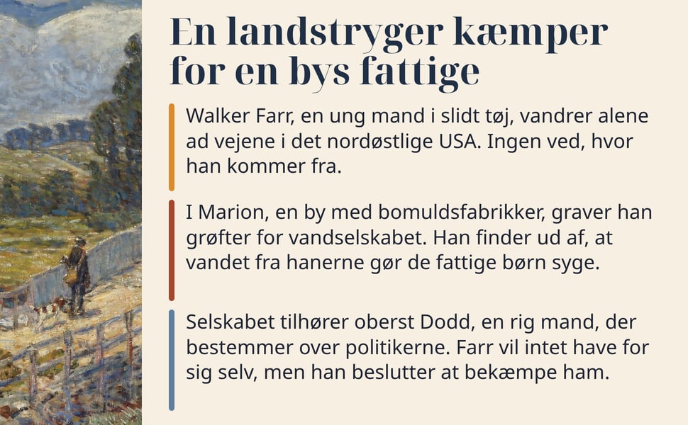 En landstryger kæmper for en bys fattige. Walker Farr, en ung mand i slidt tøj, vandrer alene ad vejene i det nordøstlige USA. Ingen ved, hvor han kommer fra.