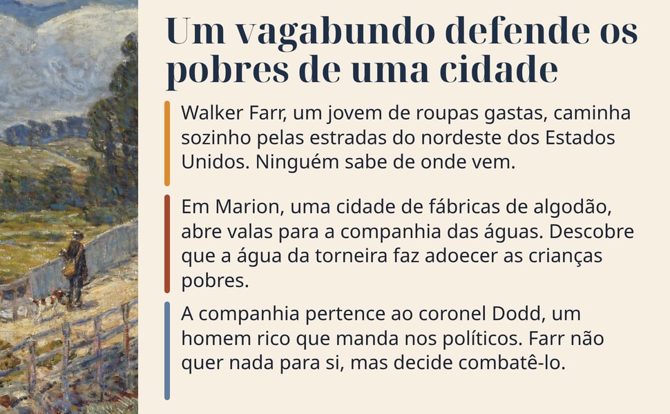 Um vagabundo defende os pobres de uma cidade. Walker Farr, um jovem de roupas gastas, caminha sozinho pelas estradas do nordeste dos Estados Unidos. Ninguém sabe de onde vem.