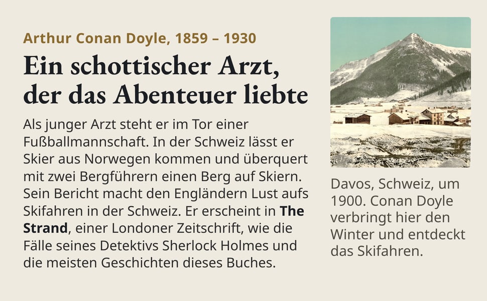 Ein schottischer Arzt, der das Abenteuer liebte. Als junger Arzt steht er im Tor einer Fußballmannschaft. In der Schweiz lässt er Skier aus Norwegen kommen und überquert mit zwei Bergführern einen Berg auf Skiern. Sein…