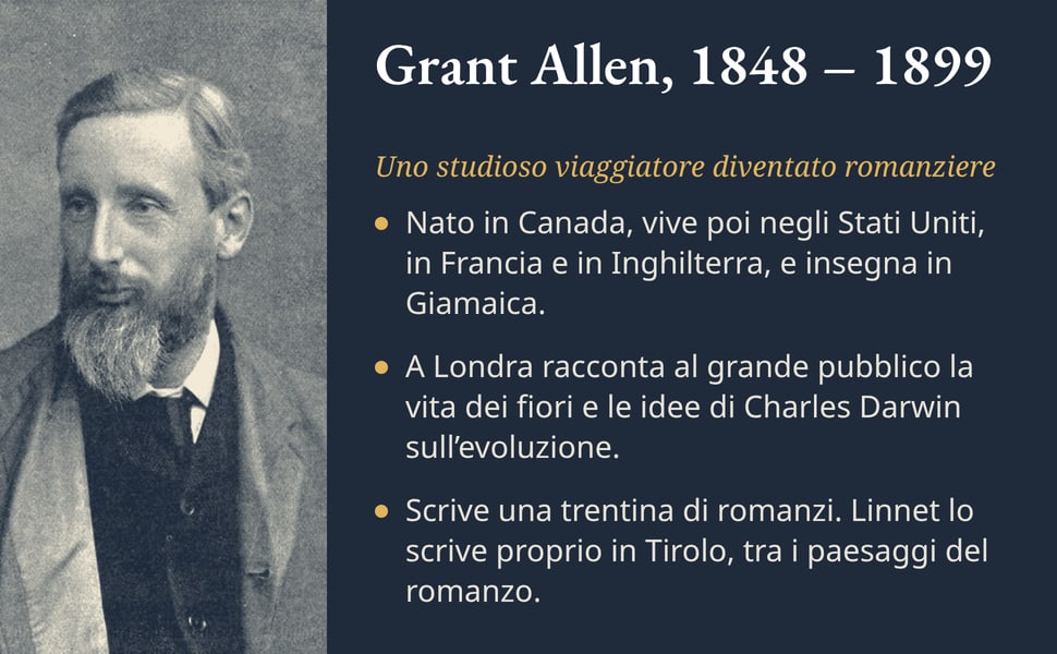 Grant Allen, 1848 – 1899. Uno studioso viaggiatore diventato romanziere.