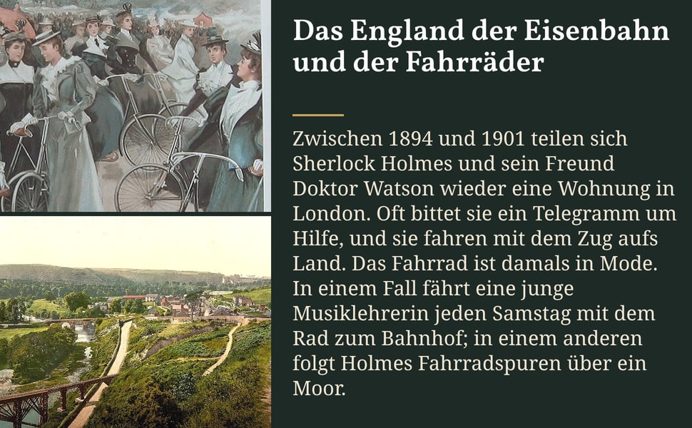 Das England der Eisenbahn und der Fahrräder. Zwischen 1894 und 1901 teilen sich Sherlock Holmes und sein Freund Doktor Watson wieder eine Wohnung in London. Oft bittet sie ein Telegramm um Hilfe, und sie fahren mit dem…
