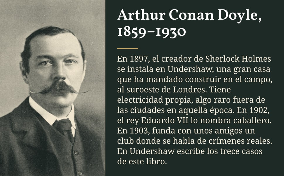 Arthur Conan Doyle, 1859–1930. En 1897, el creador de Sherlock Holmes se instala en Undershaw, una gran casa que ha mandado construir en el campo, al suroeste de Londres. Tiene electricidad propia, algo raro fuera de…
