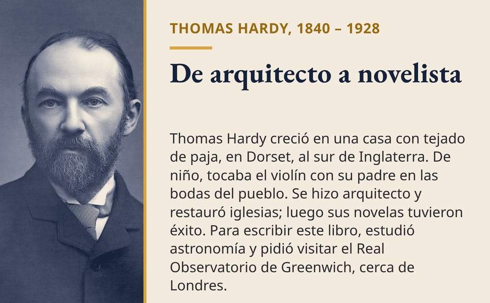 De arquitecto a novelista. Thomas Hardy creció en una casa con tejado de paja, en Dorset, al sur de Inglaterra. De niño, tocaba el violín con su padre en las bodas del pueblo. Se hizo arquitecto y restauró iglesias…