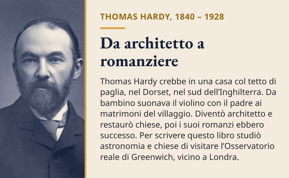 Da architetto a romanziere. Thomas Hardy crebbe in una casa col tetto di paglia, nel Dorset, nel sud dell’Inghilterra. Da bambino suonava il violino con il padre ai matrimoni del villaggio. Diventò architetto e…