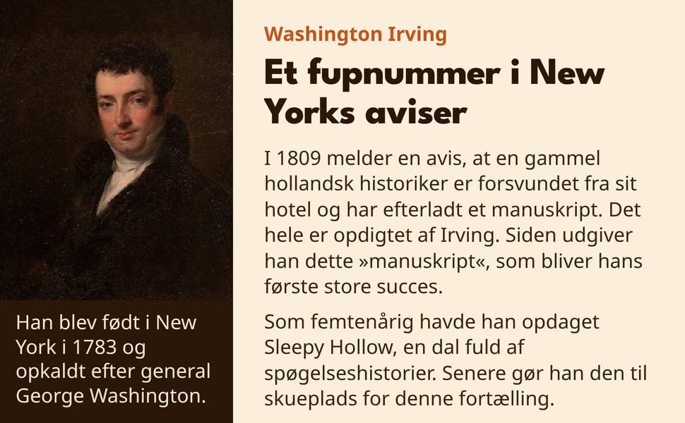 Et fupnummer i New Yorks aviser. Han blev født i New York i 1783 og opkaldt efter general George Washington.