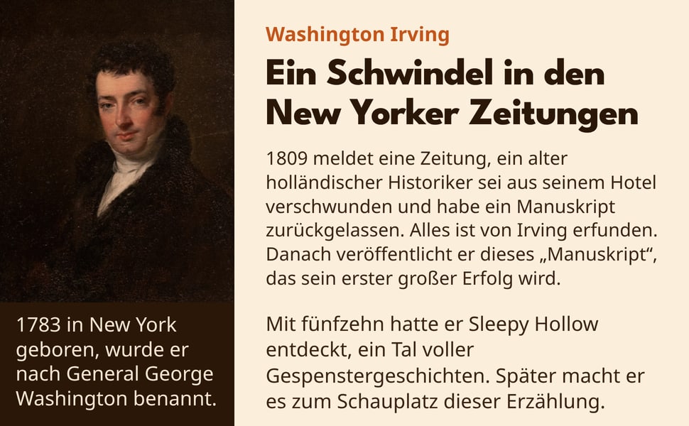 Ein Schwindel in den New Yorker Zeitungen. 1783 in New York geboren, wurde er nach General George Washington benannt.