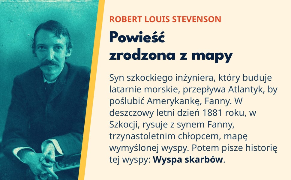 Powieść zrodzona z mapy. Syn szkockiego inżyniera, który buduje latarnie morskie, przepływa Atlantyk, by poślubić Amerykankę, Fanny. W deszczowy letni dzień 1881 roku, w Szkocji, rysuje z synem Fanny, trzynastoletnim…