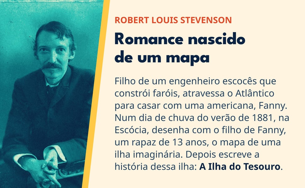 Romance nascido de um mapa. Filho de um engenheiro escocês que constrói faróis, atravessa o Atlântico para casar com uma americana, Fanny. Num dia de chuva do verão de 1881, na Escócia, desenha com o filho de Fanny, um…