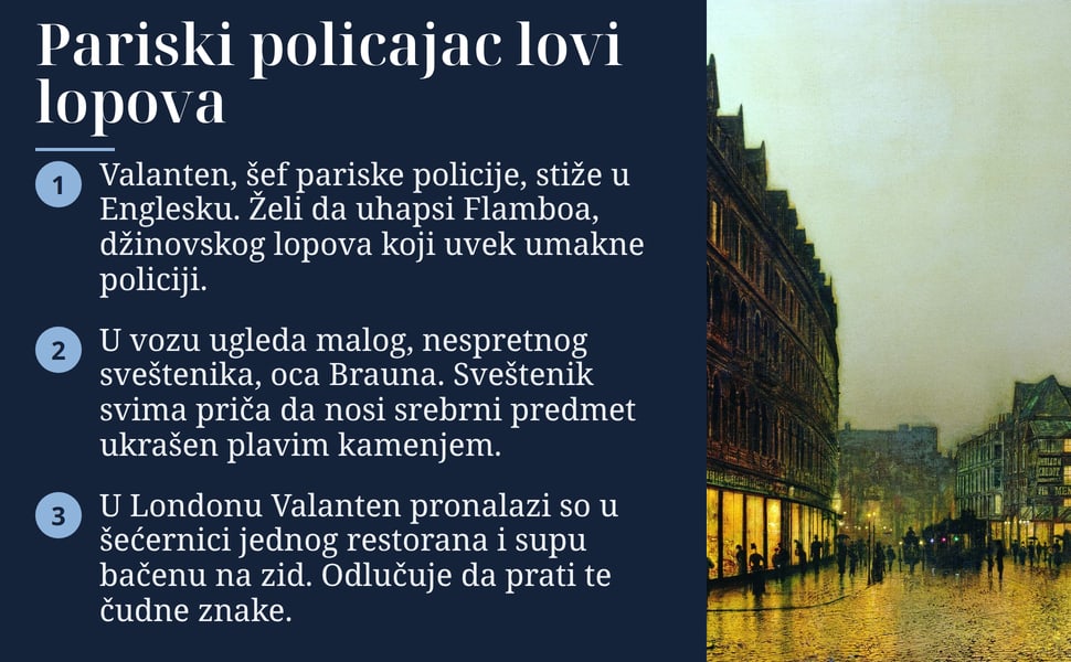 Pariski policajac lovi lopova. Valanten, šef pariske policije, stiže u Englesku. Želi da uhapsi Flamboa, džinovskog lopova koji uvek umakne policiji.