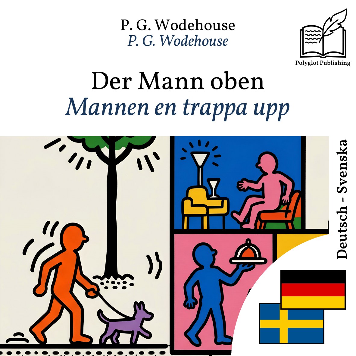 Mannen en trappa upp