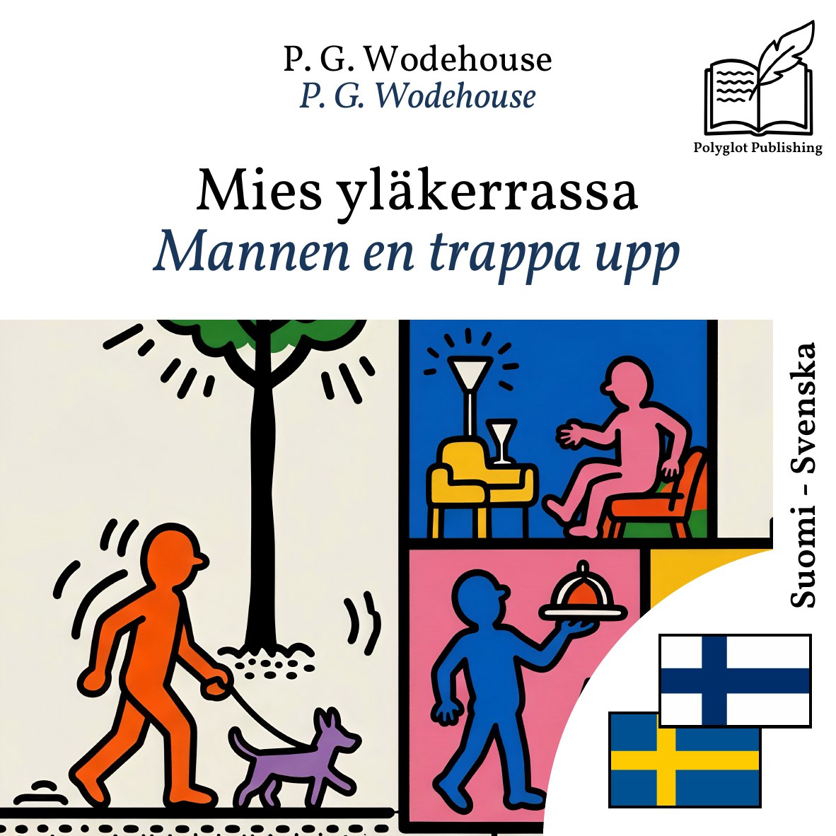 Mannen en trappa upp