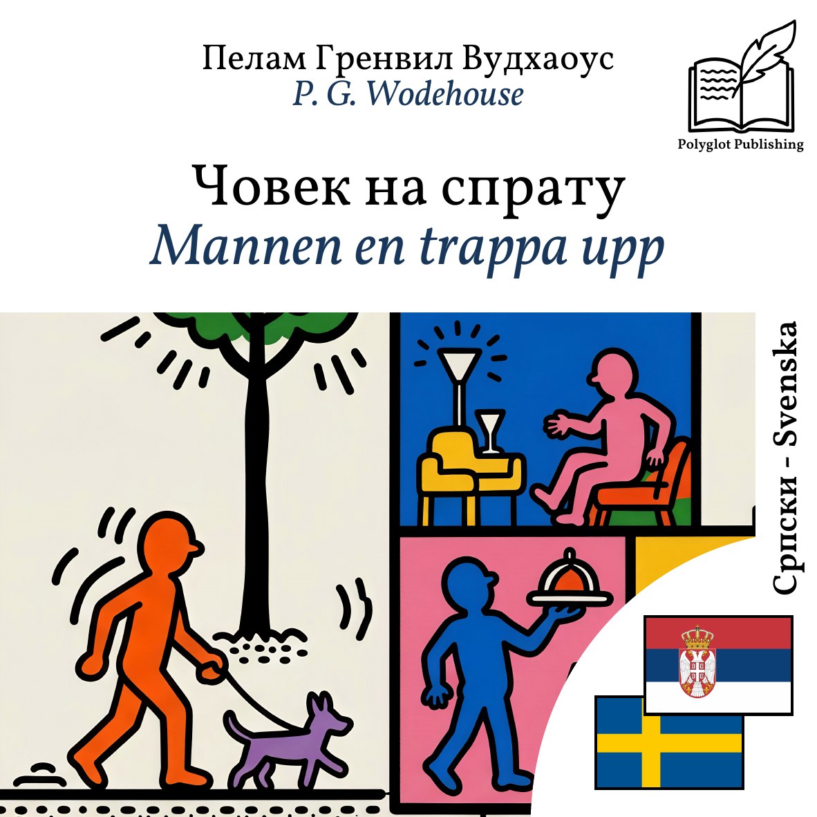 Mannen en trappa upp