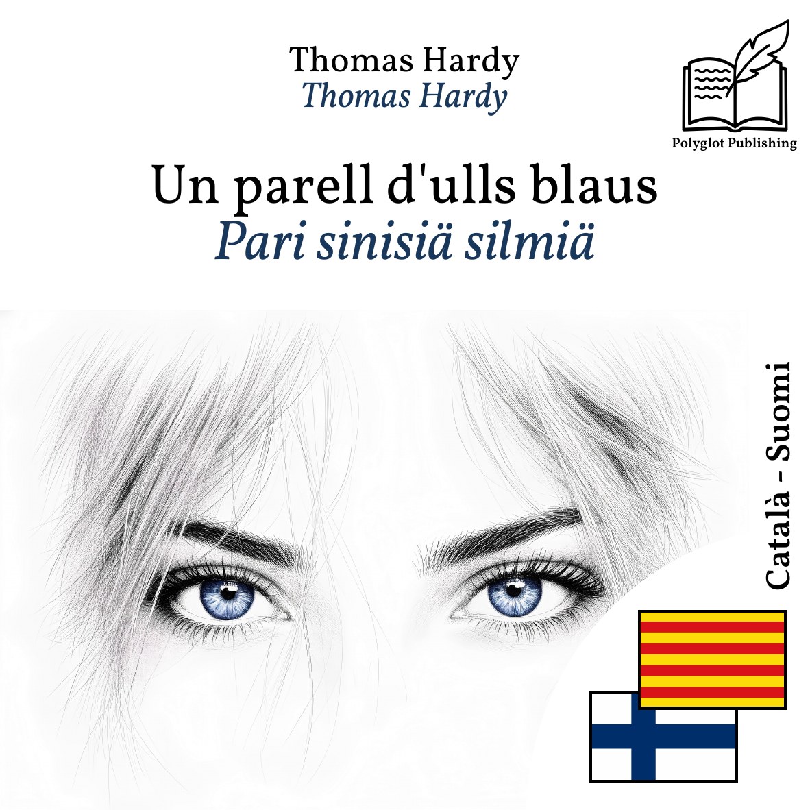 Pari sinisiä silmiä