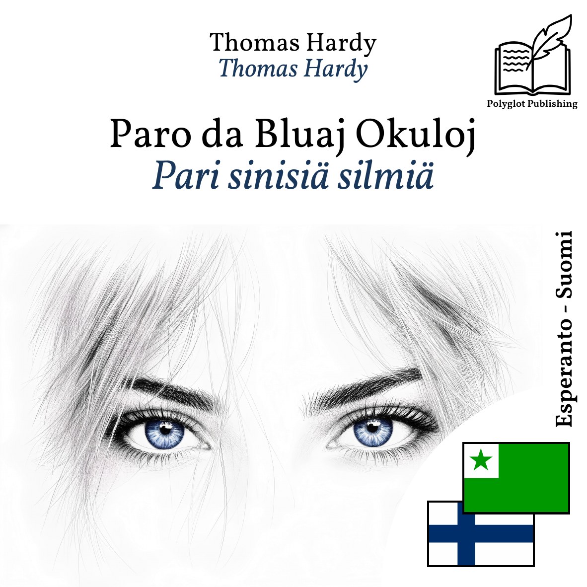 Pari sinisiä silmiä