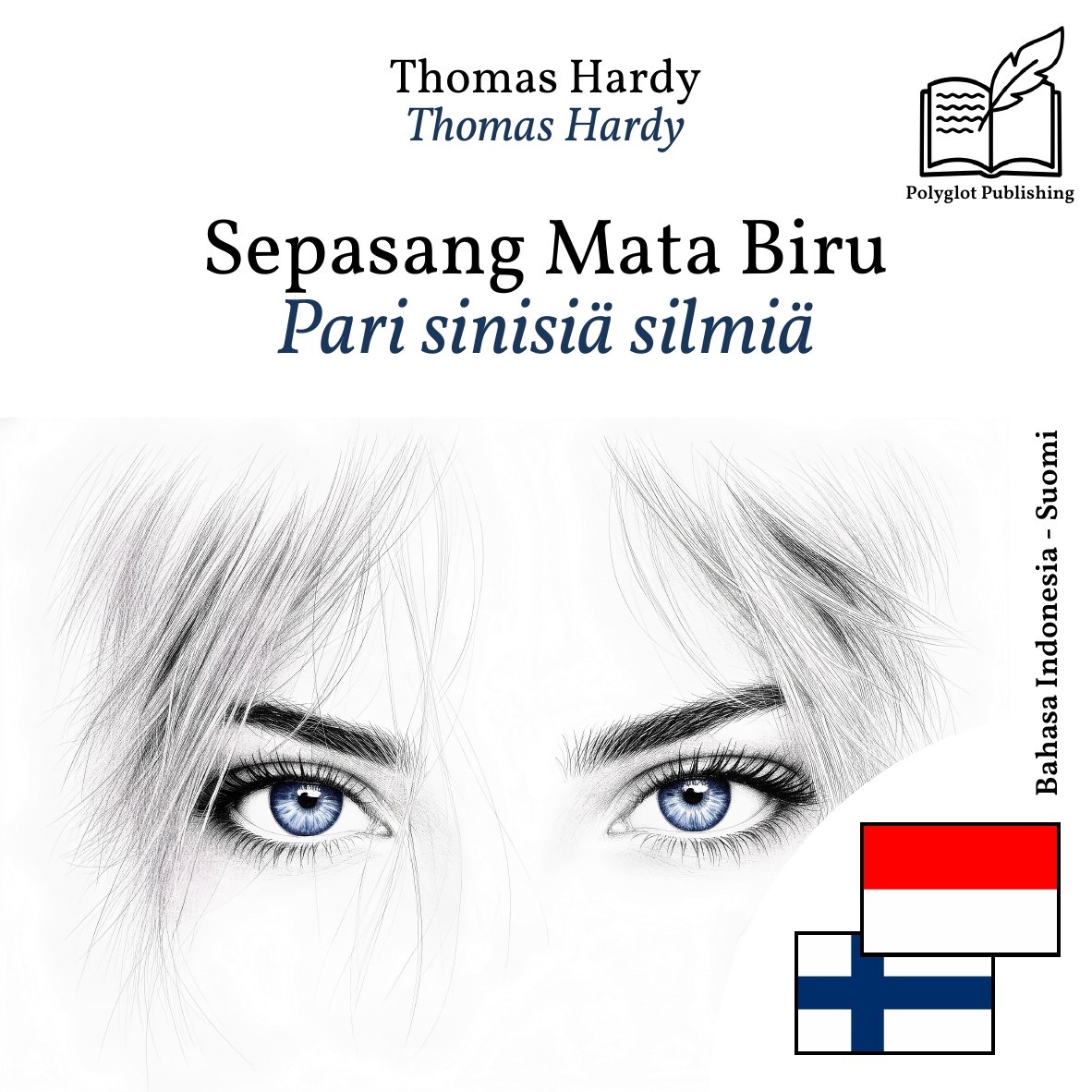 Pari sinisiä silmiä
