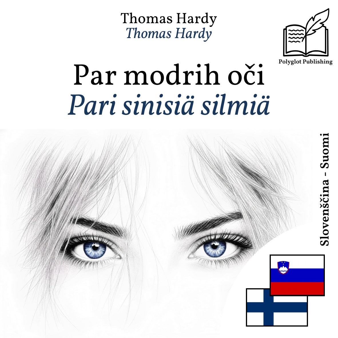 Pari sinisiä silmiä