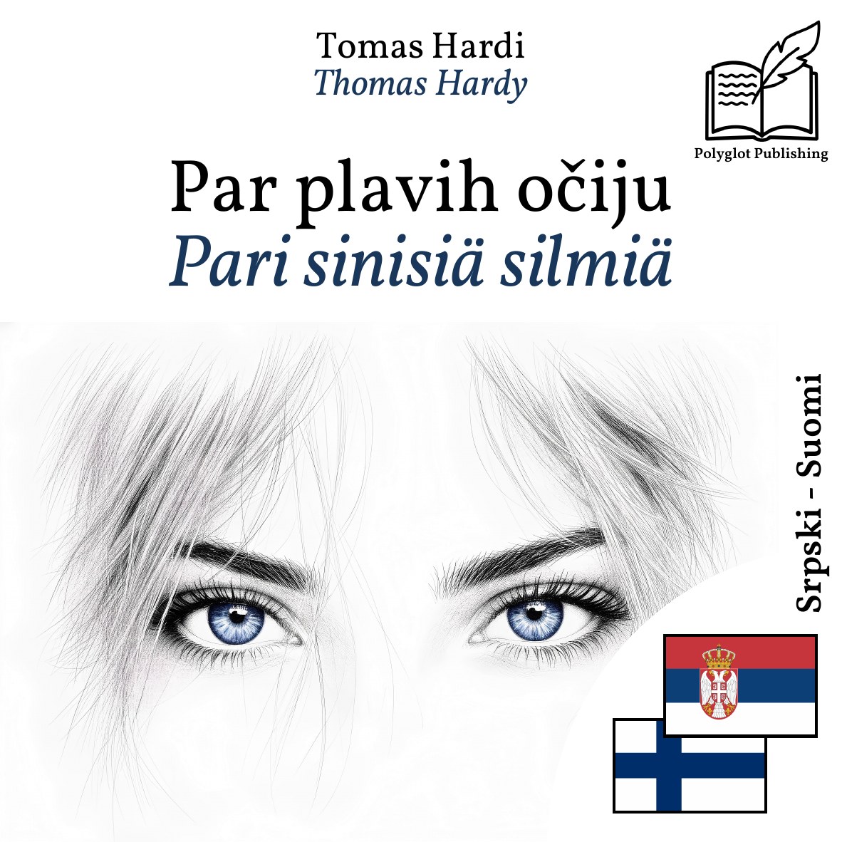 Pari sinisiä silmiä
