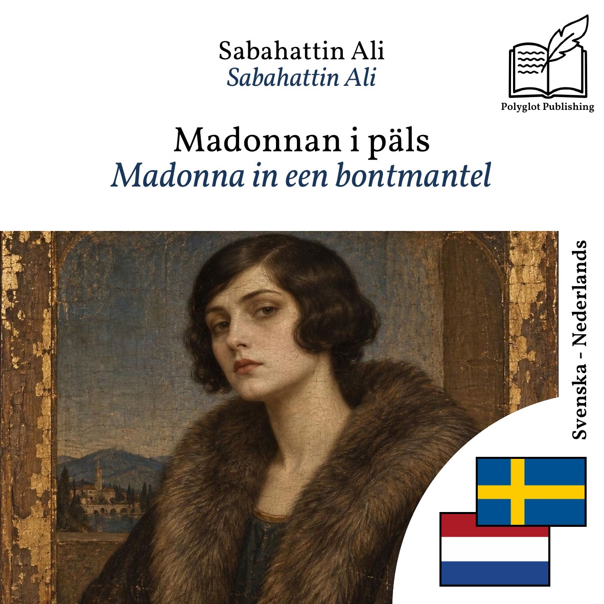 Madonna in een bontmantel