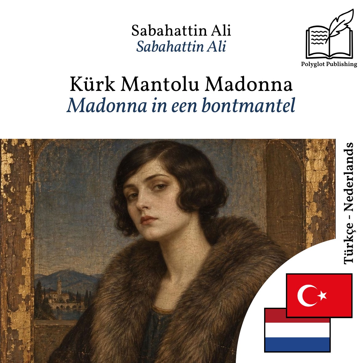 Madonna in een bontmantel